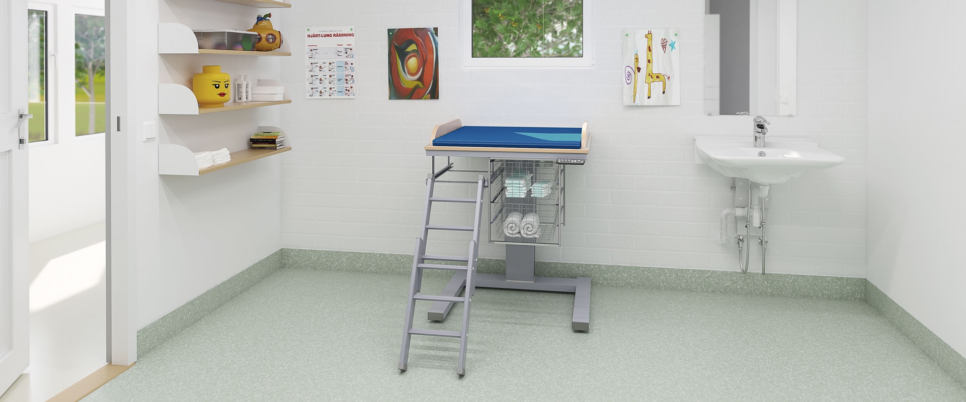 Height Adjustable Changing Table Granberg 332