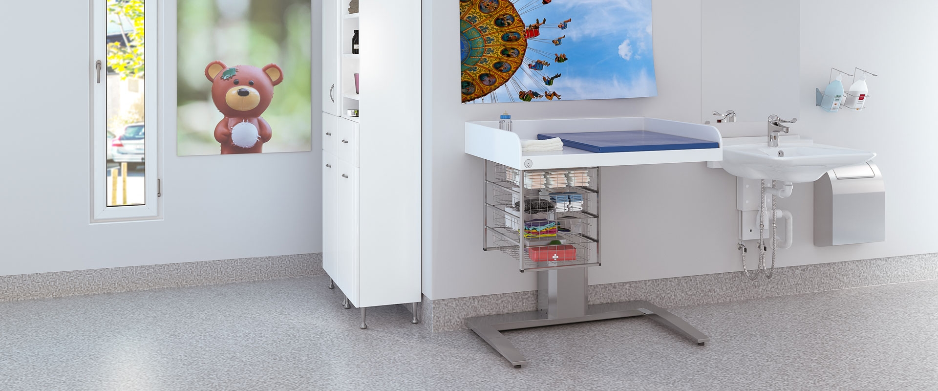Height Adjustable Changing Table Granberg Care 343