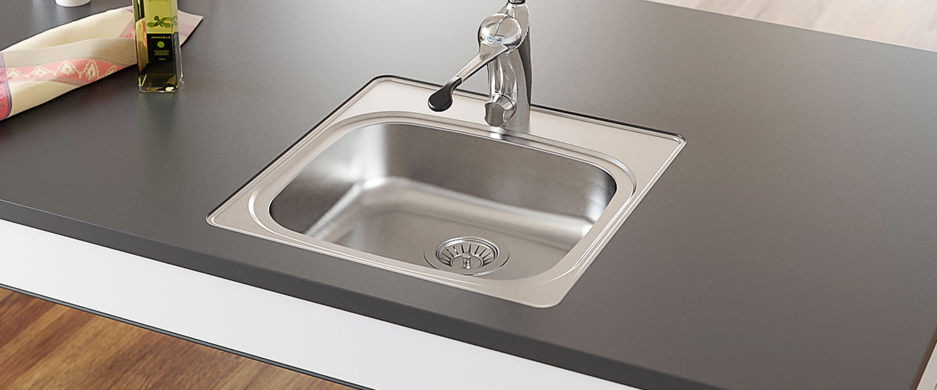 Inset Kitchen Sink Granberg ES11 - 49.6 cm